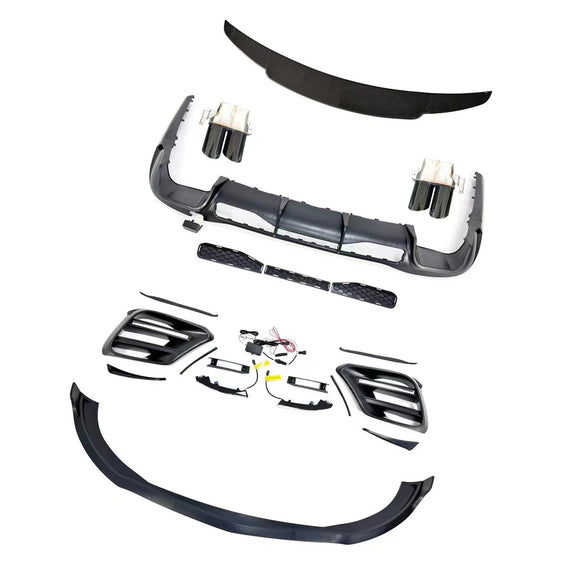 2021-2023 Mercedes S-Class W223 S350 S400 S450 S500 S580 Body Kit Bumper Upgrade To Brabus Style