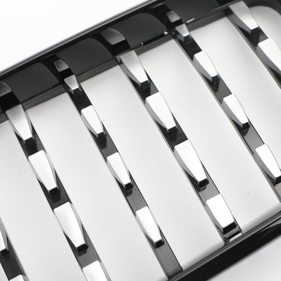 2002-2005 BMW Série 3 E46 320d/318i/320i/330d/325i/330i Berline/Touring Grill Noir/Chrome Diamant Calandre