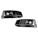 2 STUKS Zwart Chrome Voorbumper Mistlamp Grille Grill Fit Audi A4 B9 S4 2016-19-10