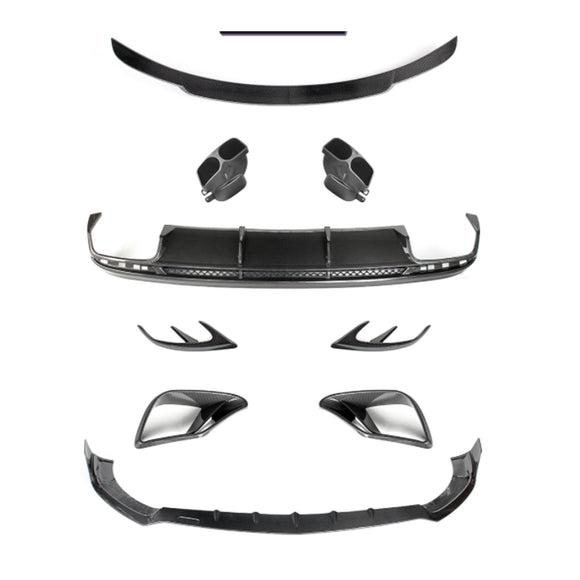 Mercedes-Benz 2019-2021 W217 S63 S65 AMG Coupé Carbon Fiber Bumper Body Kit Upgrade naar Brabus