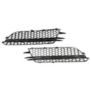2012-2015 Audi A6 C7 Pre-Facelift Honycomb Lower Grille 2PCS Front Bumper Fog Light Black Cover Grill-10