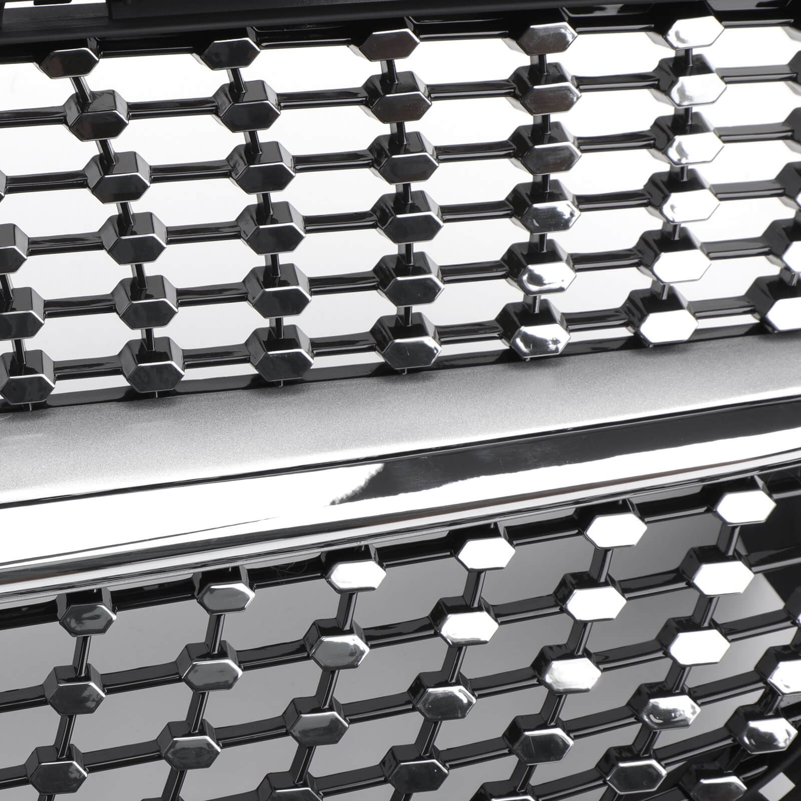 Mercedes Benz CLA-Class W117 C117 2013-2019 Chrome Front Grille Diamond Style Bumper Grill W/ Star Emblem