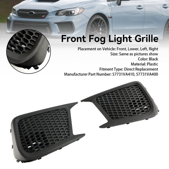 Moldura do farol de nevoeiro dianteiro Subaru WRX STI 2018-2021 57731VA400 57731VA410 Genérico