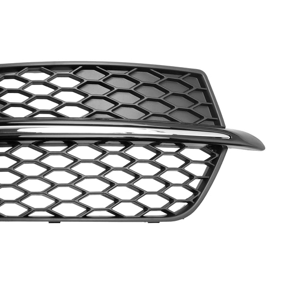 2013-2017 Audi Q5 S-Line SQ5 Grille de phare antibrouillard pour pare-chocs avant Grille chromée noire