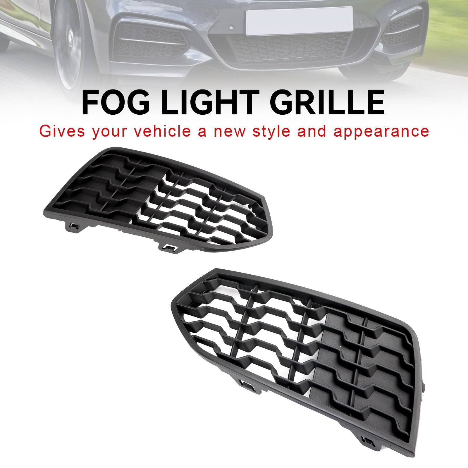 2012-2017 BMW Série 2 F22 F23 M Sport Pare-chocs Pare-chocs avant Grille de phare antibrouillard Grille noire