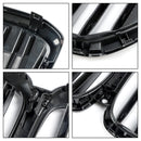 Black Front Bumper Grille Grill Fit BMW G05 LCI X5 2024+ Single Line W/LED-5