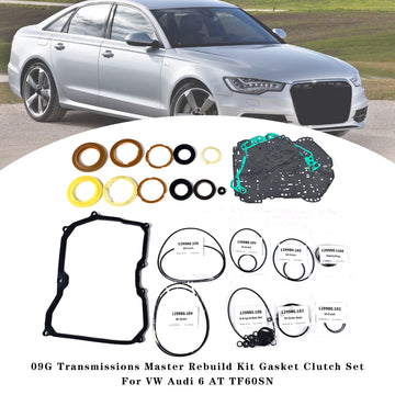 09G Transmissions Master Rebuild Kit Gasket Clutch Set For VW Audi 6 AT TF60SN - 0