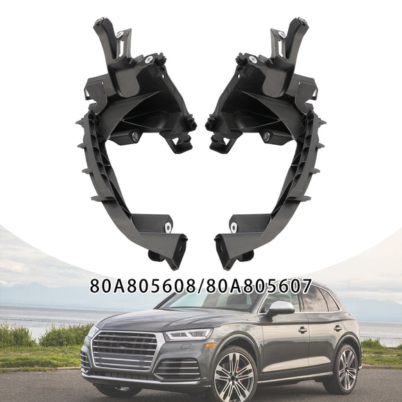 Juego de soporte de faro izquierdo + derecho 80A805608 80A805607 para Audi Q5 SQ5 2018-2020