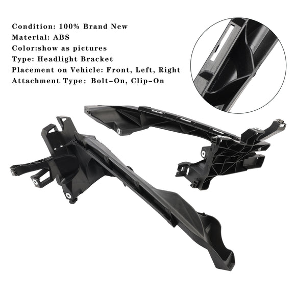 Juego de soporte de faro izquierdo + derecho 80A805608 80A805607 para Audi Q5 SQ5 2018-2020