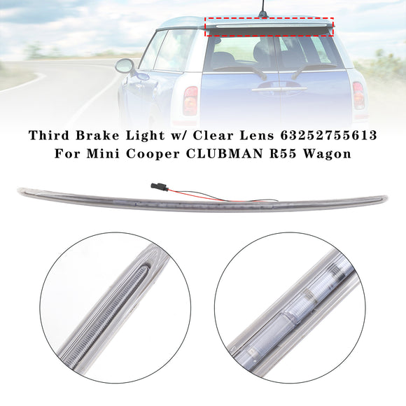 Drittes Bremslicht mit klarer Linse 63252755613 für Mini Cooper CLUBMAN R55 Wagon