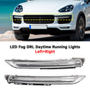 Paar LED-Nebel-Tagfahrlichter für Porsche Cayenne 958 2015–2017-2