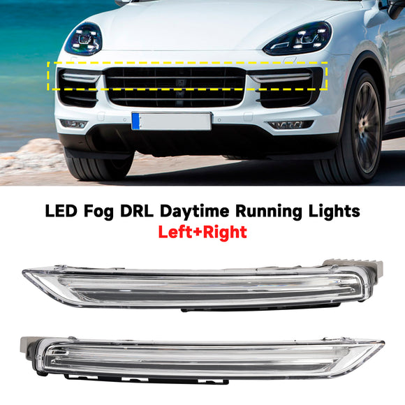 Paar LED-Nebel-Tagfahrlichter für Porsche Cayenne 958 2015–2017