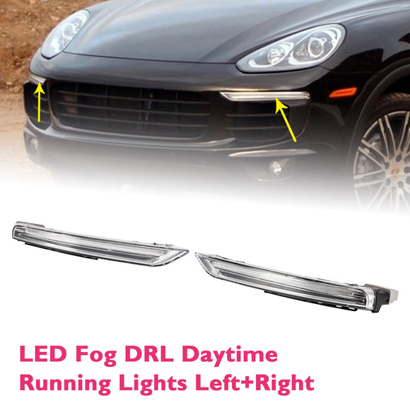 Paar LED-Nebel-Tagfahrlichter für Porsche Cayenne 958 2015–2017