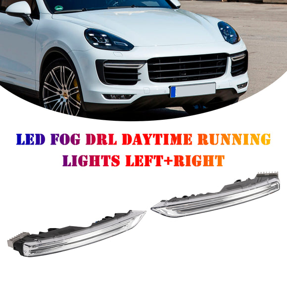 Paar LED-Nebel-Tagfahrlichter für Porsche Cayenne 958 2015–2017