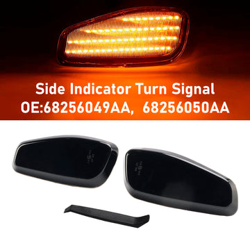 Smoked Blinker Side Indicator Turn Signal for Jeep Renegade BU 2014-2021