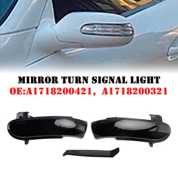 Smoked Sequential Side Mirror Turn Signal Light for Mercedes-Benz SLK