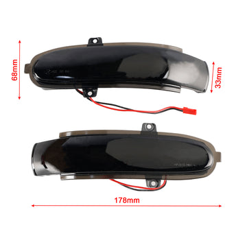 Smoked LED Sequential Side Mirror Turn Signal Light for Mercedes-Benz C W203 - 0