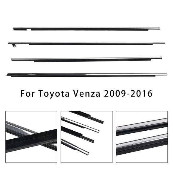 Toyota Venza 2009-2016 4kpl kromi ulkoikkunan listaus tiiviste 757120T010 75712-0T010