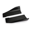 2 stuks 35cm rokspoiler achterlipverlenging rocker splitters winglet vleugels zwart-12