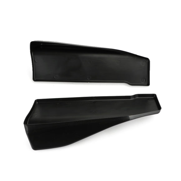 2 stuks 35cm rokspoiler achterlipverlenging rocker splitters winglet vleugels zwart