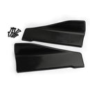 2 stuks 35cm rokspoiler achterlipverlenging rocker splitters winglet vleugels zwart-11
