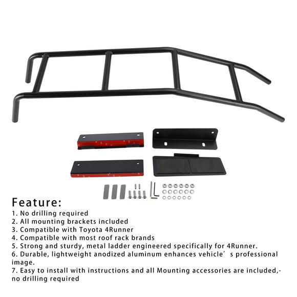 Achterklep Hatch Ladder Accessoires Zwart Voor Toyota 4Runner 5e Gen 2010-2024