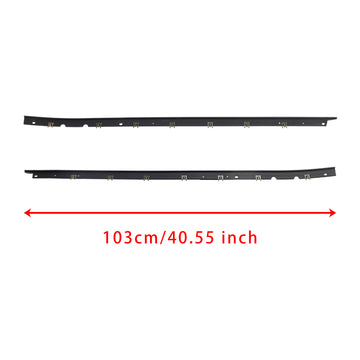 1984-1996 Chevrolet Corvette C4 Driver + Passenger Sides Door Panel Outer Window Seals MID-845680 - 0