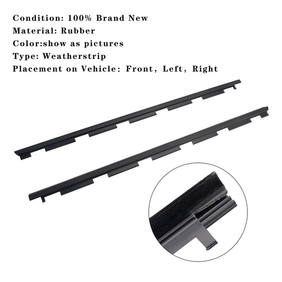 Front Left+Right Weatherstrips For Chevrolet C1500 GMC C2500 1988-2000
