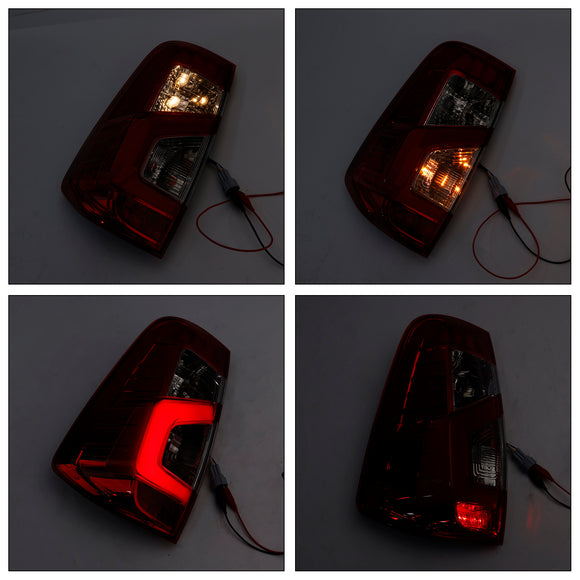 Paar Rücklichtlampen für Nissan NAVARA NP300 D23 3D Stripe Bar LED 2015–202