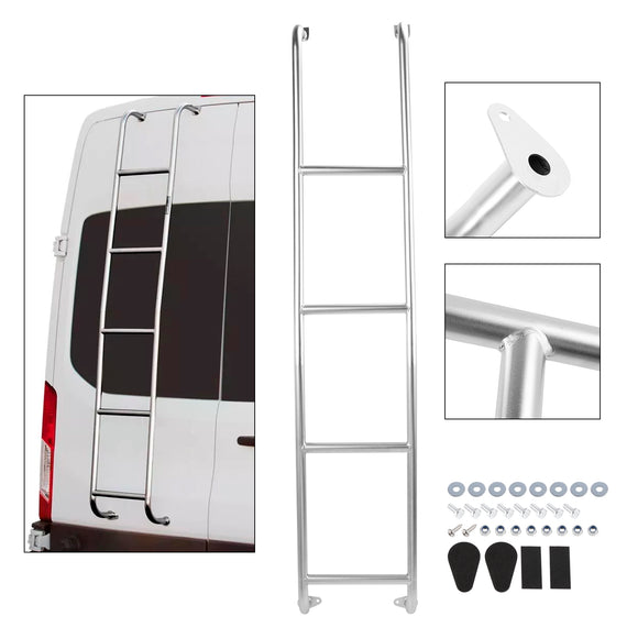 Ford Transit Van mit mittlerem Dach 2014–2024, Edelstahl-Van-Leiter 093TM