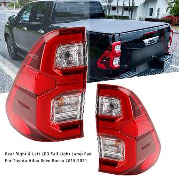 Rechtsachter  & Links LED-achterlichtlamppaar voor Toyota Hilux Revo Rocco 2015-2021 - 0