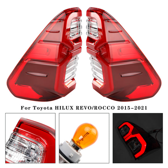 Rear Right & Left LED Tail Light Lamp Pair For Toyota Hilux Revo Rocco 2015-2021