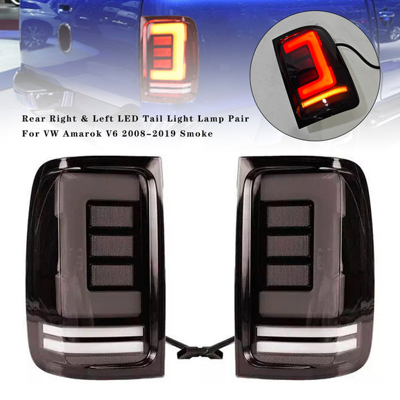 Hinten Rechts & Links LED Rücklicht Lampe Paar Für VW Amarok V6 2008-2019 Rauch