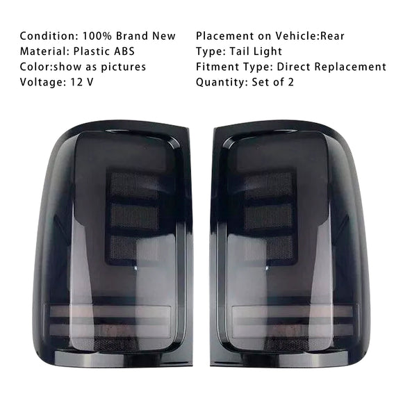 Hinten Rechts & Links LED Rücklicht Lampe Paar Für VW Amarok V6 2008-2019 Rauch