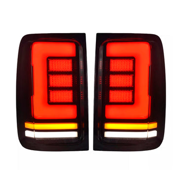 Rechtsachter  & Links LED-achterlichtlamppaar voor VW Amarok V6 2008-2019 Rook