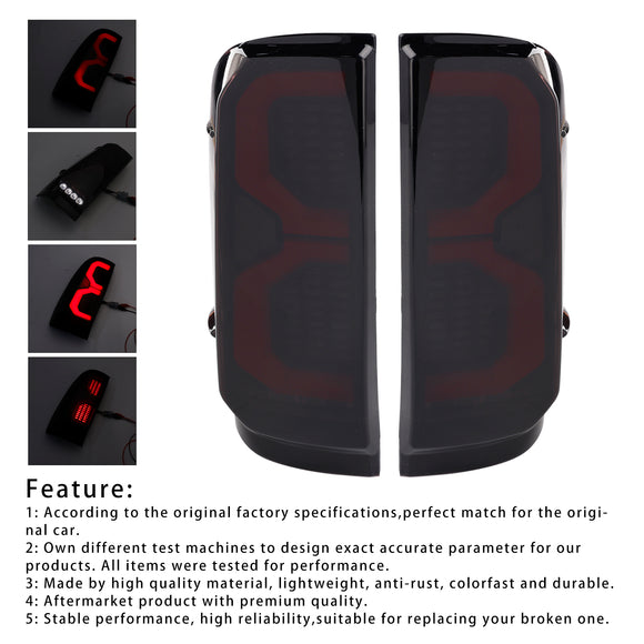 Rear Right & Left Tail Light Lamp Pair Dynamic For Toyota HILUX VIGO 2012-2014