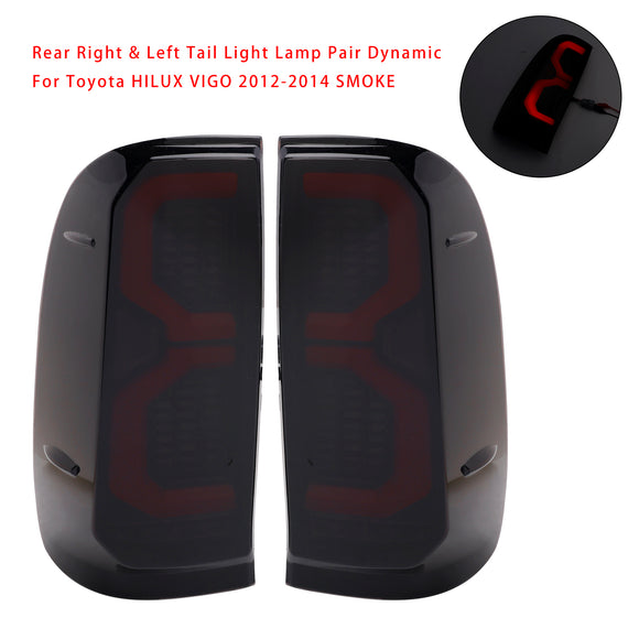 Rear Right & Left Tail Light Lamp Pair Dynamic For Toyota HILUX VIGO 2012-2014