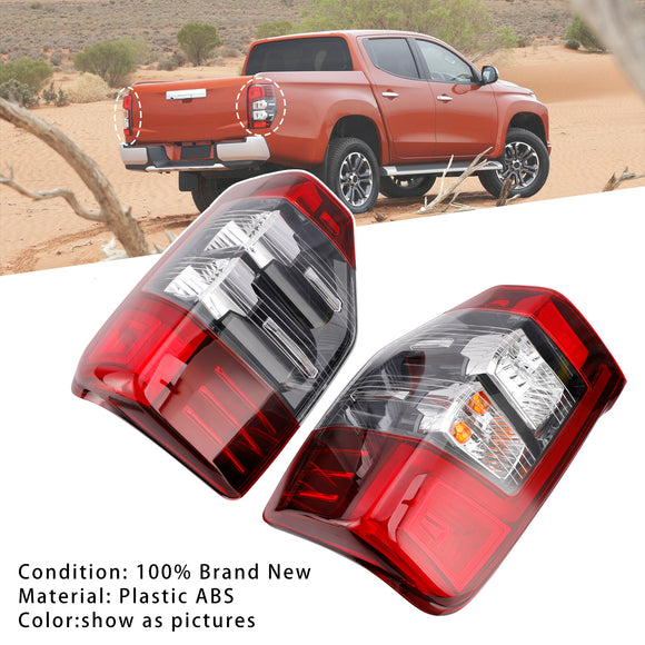 Pair LED Rear Stop Brake Tail Light Lamp For Mitsubishi Triton L200 2019-2023