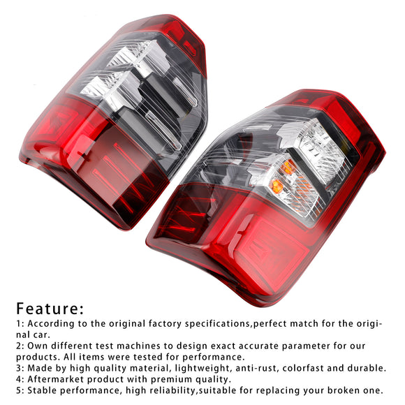 Pair LED Rear Stop Brake Tail Light Lamp For Mitsubishi Triton L200 2019-2023