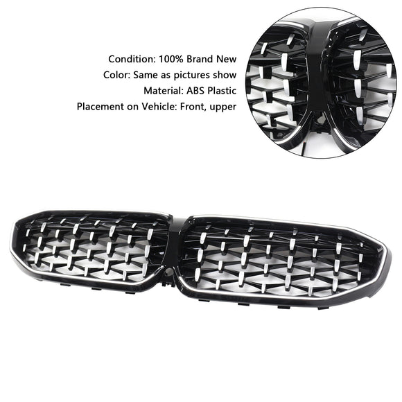 Chrom-Diamant-Nierengrill 51138072085, passend für BMW 3er G20 2019–2022