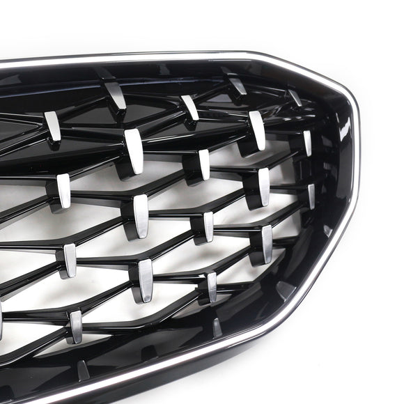 Chrom-Diamant-Nierengrill 51138072085, passend für BMW 3er G20 2019–2022