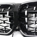 Chrom-Diamant-Nierengrill 51138072085, passend für BMW 3er G20 2019–2022-10