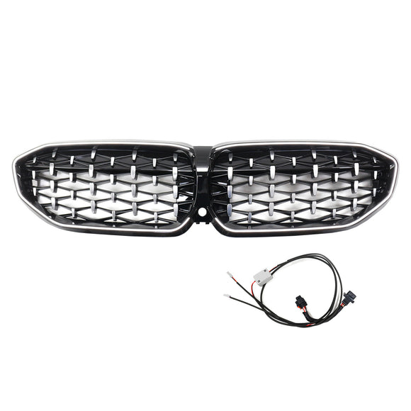 Chrom-Diamant-Nierengrill 51138072085, passend für BMW 3er G20 2019–2022