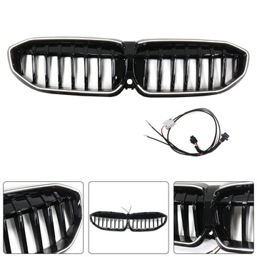 Grille de calandre noire brillante 51138072085 pour BMW série 3 G20 2019 – 2022