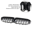 Schwarzer Nierengrill mit doppelten Lamellen 51138072085, passend für BMW 3er G20 2019–2022-12