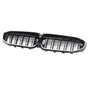 Schwarzer Nierengrill mit doppelten Lamellen 51138072085, passend für BMW 3er G20 2019–2022-9
