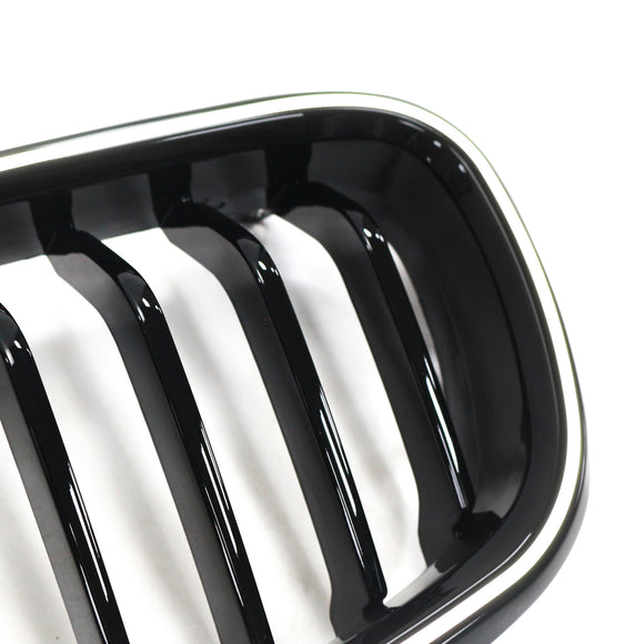 Glänzend schwarzer vorderer Nierengrill, passend für BMW 3er F30 F31 F35 2012–2019