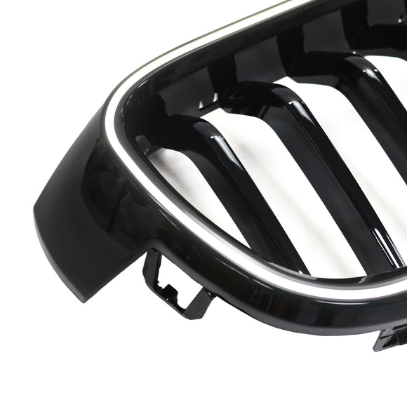 Glänzend schwarzer vorderer Nierengrill, passend für BMW 3er F30 F31 F35 2012–2019