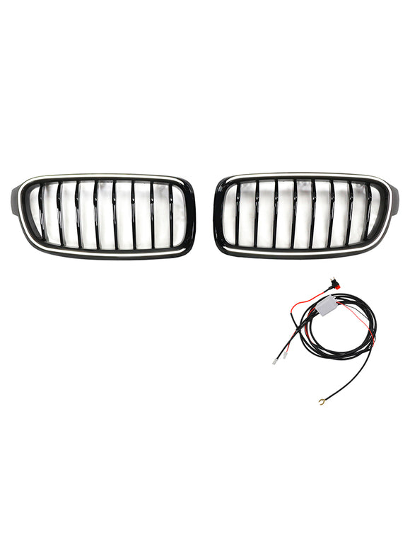 Glänzend schwarzer vorderer Nierengrill, passend für BMW 3er F30 F31 F35 2012–2019