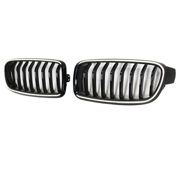 Glänzend schwarzer vorderer Nierengrill, passend für BMW 3er F30 F31 F35 2012–2019